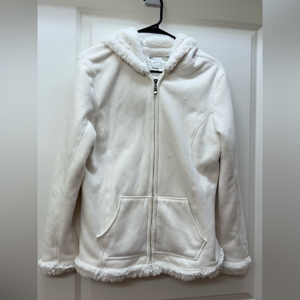 GreenTea Cream Fleece Jacket